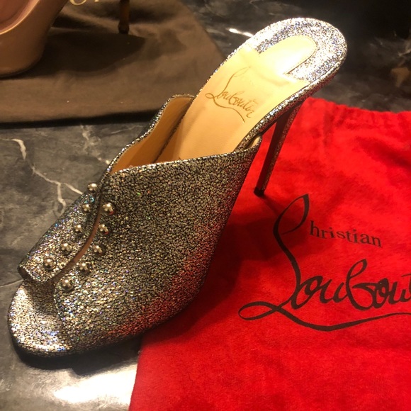Christian Louboutin Shoes - Christian Louboutin glitter sparkly heel shoes